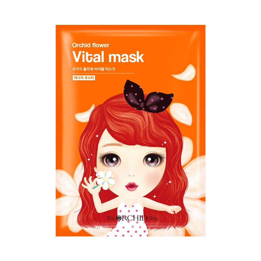 Тканинна маска для обличчя The Orchid Skin Flower Vital Mask вітамінна 25 г