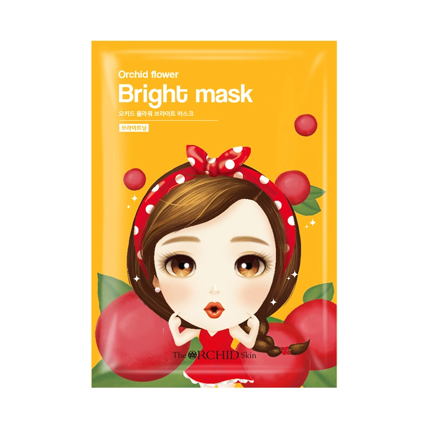 Тканинна маска для обличчя The Orchid Skin Flower Bright Mask що освітлює 25 г