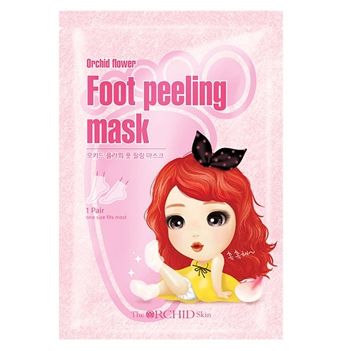 Тканинна маска для пілінгу ступнів The Orchid Skin Flower Foot Peeling Mask 40 мл