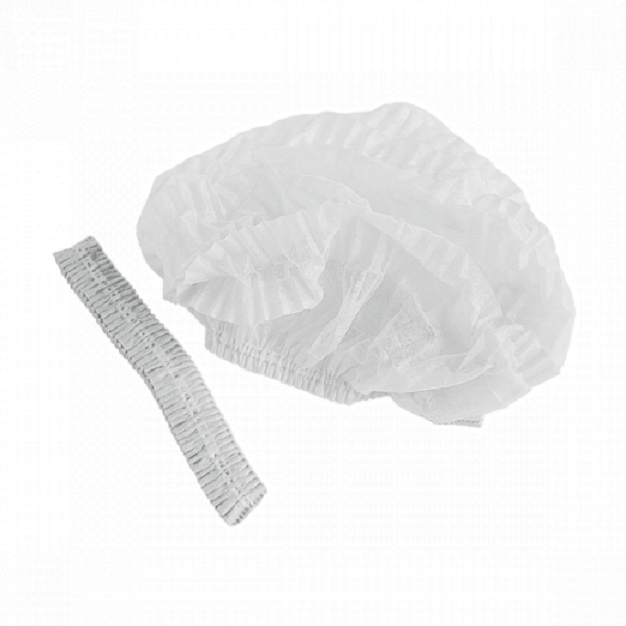 Шапочки одноразові Mercator Medical Non-woven Clip Caps White білі 100 шт