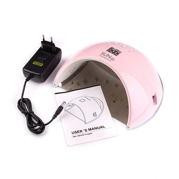 Льод-лампа SUNUV LED+UV SUN 6 48 W Pink рожева