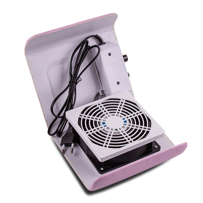 Витяжка для манікюру SIMEI Nail Dust Collector 858-11 30W Pink вузька, рожева