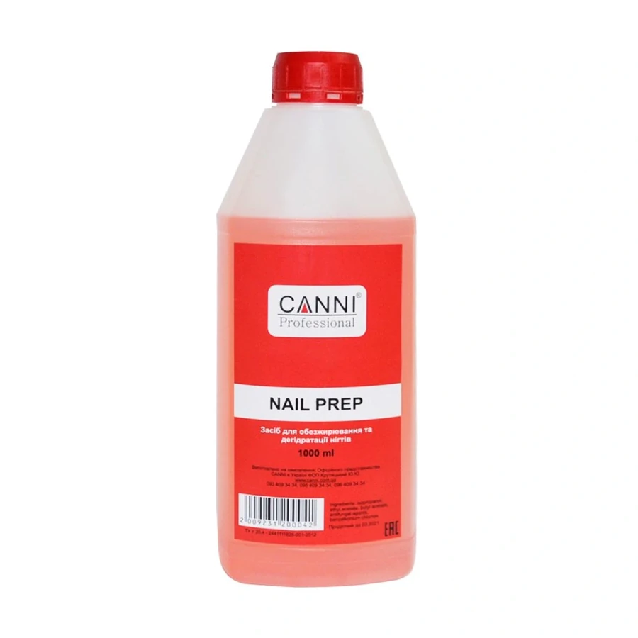 Засіб для знежирення та дегідратації нігтів Canni Nail Prep 1000 мл
