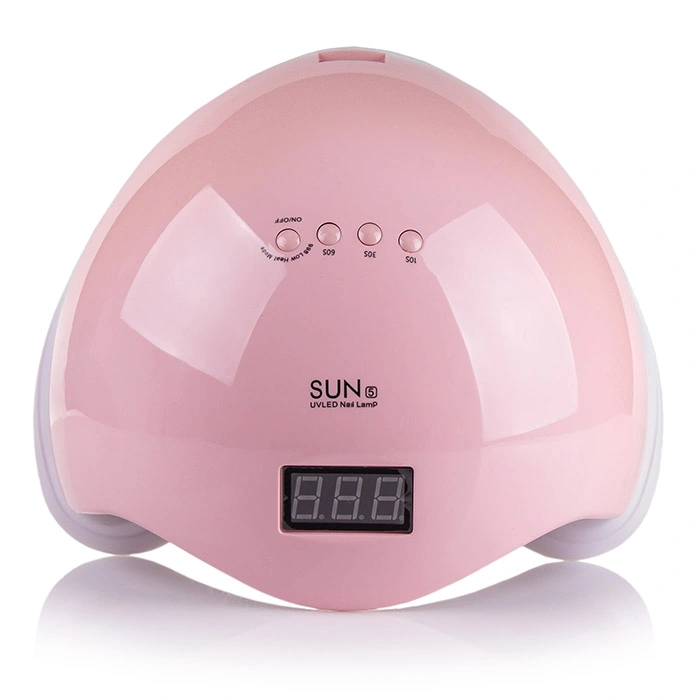 UV/LED лампа 2в1 SUNUV LED+UV SUN 5 PINK пастельно-рожева 48W