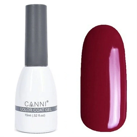 Гель-лак Canni Gel Polish №122 бордовий, емаль 15 мл