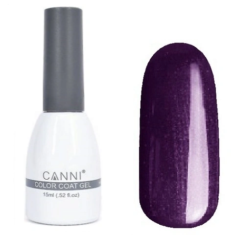 Гель-лак Canni Gel Polish №213 глибокий фіолетовий із шиммером 15 мл