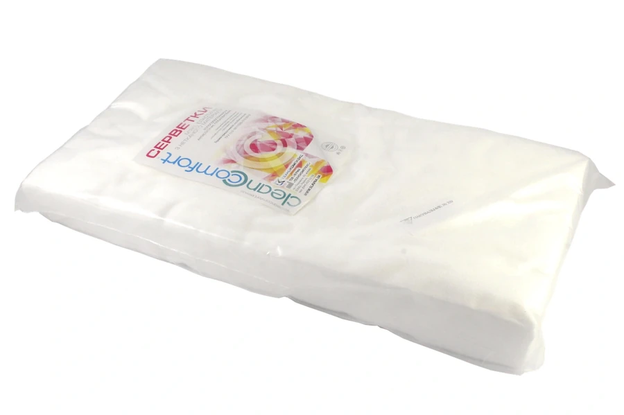 Серветки універсальні в рулоні Clean Comfort Napkins Combined 30х50 см шахівниця 100 шт