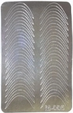 Металізовані наклейки Canni Metallized Stickers Silver M-005 срібло