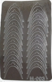 Металізовані наклейки Canni Metallized Stickers Silver M-003 срібло