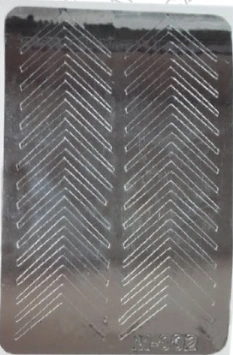 Металізовані наклейки Canni Metallized Stickers Silver M-002 срібло