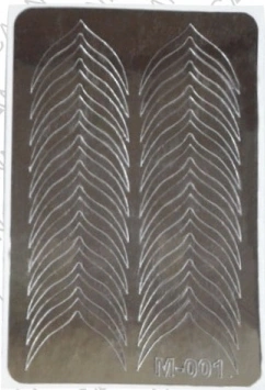 Металізовані наклейки Canni Metallized Stickers Silver M-001 срібло