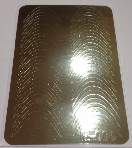 Металізовані наклейки Canni Metallized Stickers Gold M-005 золото
