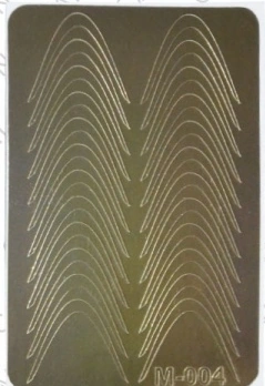 Металізовані наклейки Canni Metallized Stickers Gold M-004 золото