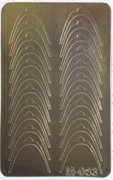 Металізовані наклейки Canni Metallized Stickers Gold M-003 золото
