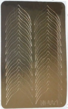 Металізовані наклейки Canni Metallized Stickers Gold M-001 золото