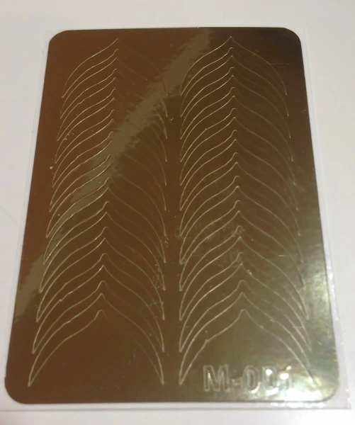 Металізовані наклейки Canni Metallized Stickers Gold M-001 золото