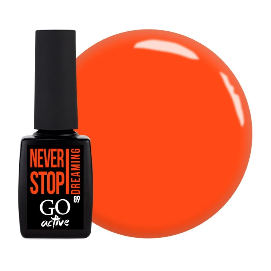 Гель-лак GO Active Gel Polish 089 горобиново-помаранчевий, емаль 10 мл