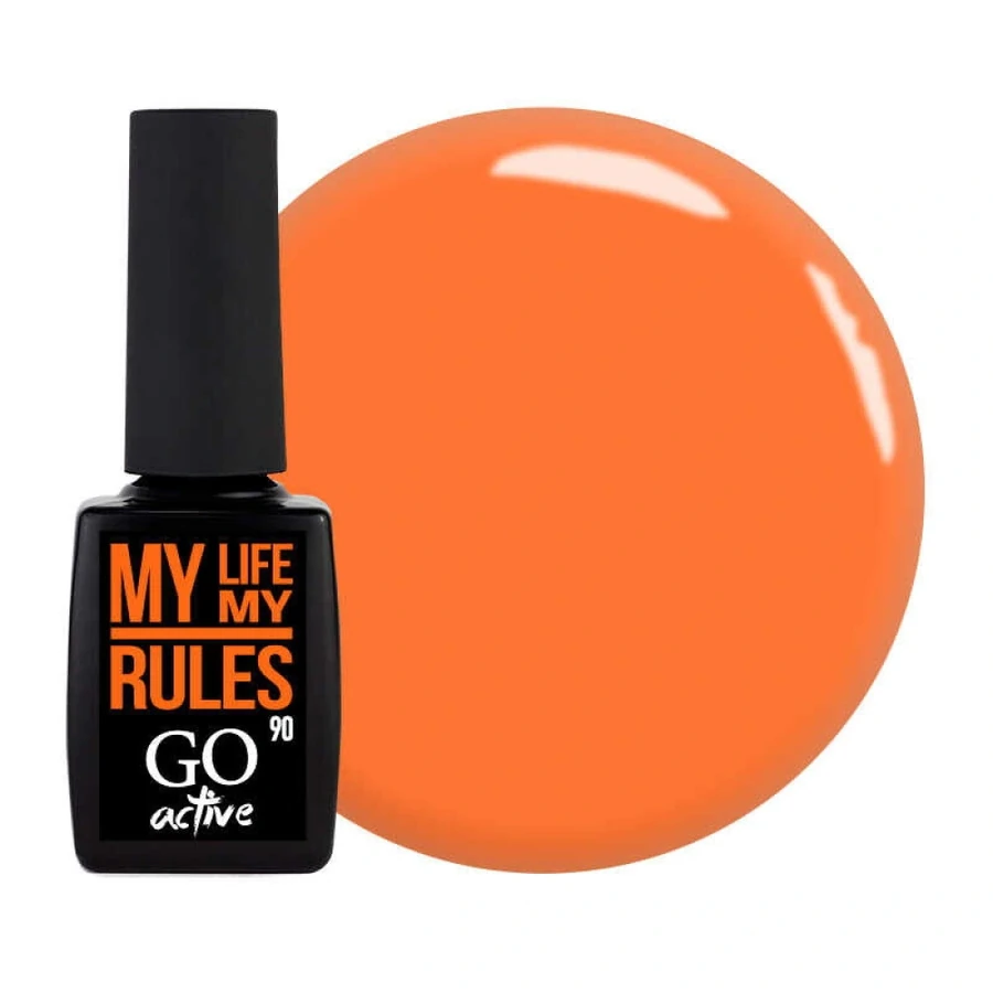 Гель-лак GO Active Gel Polish 090 помаранчевий, емаль 10 мл