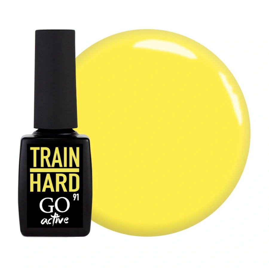 Гель-лак GO Active Gel Polish 091 теплий жовтий, емаль 10 мл