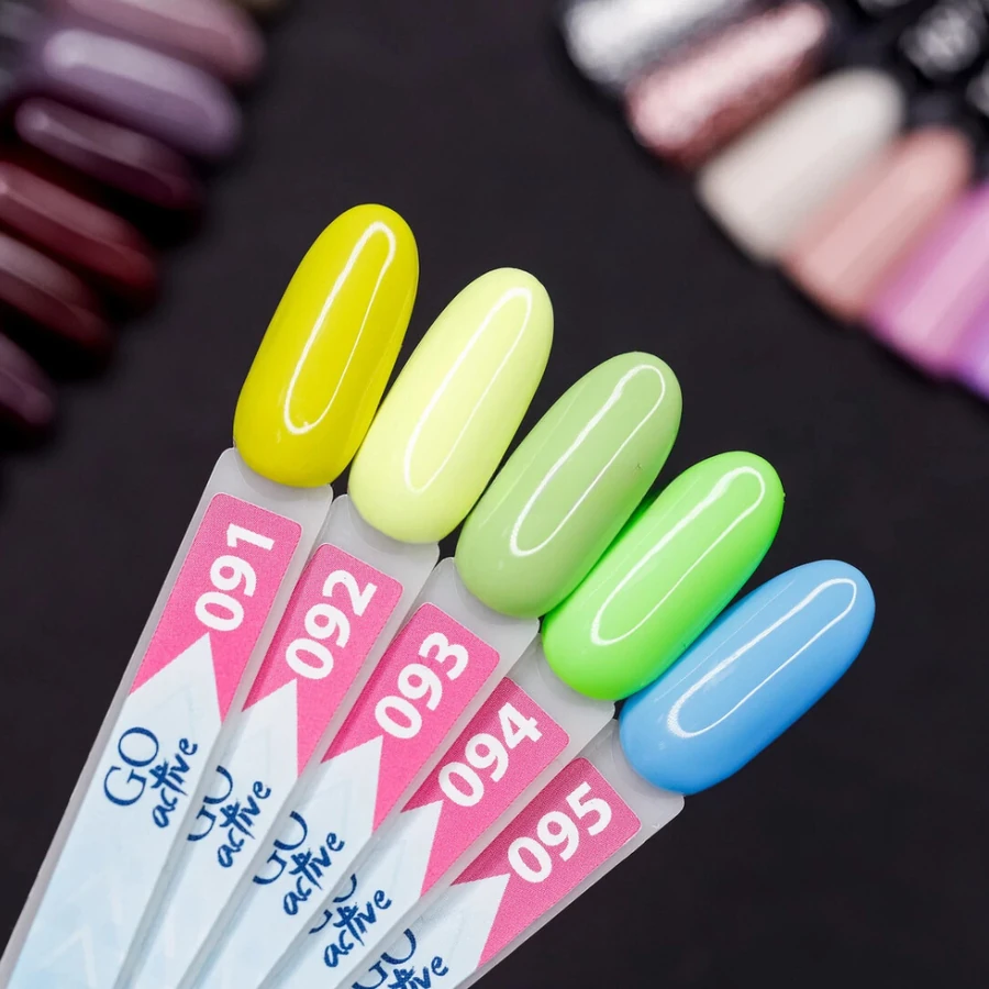 Гель-лак GO Active Gel Polish 091 теплий жовтий, емаль 10 мл