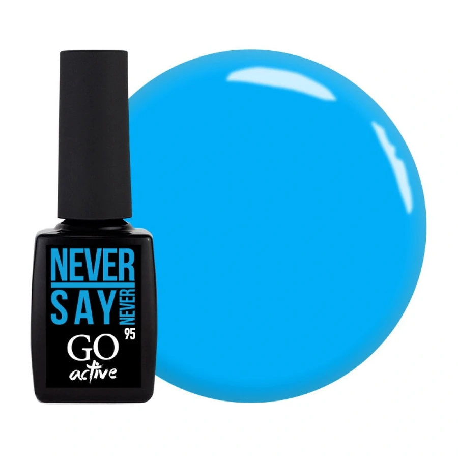 Гель-лак GO Active Gel Polish 095 блакитний, емаль 10 мл