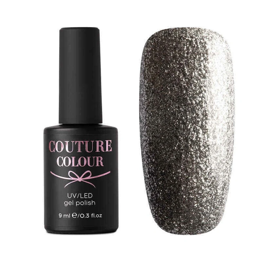 Гель-лак Couture Colour Gel Polish Jewelry 01 срібло, з мікрослюдою 9 мл