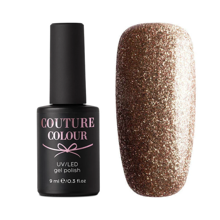 Гель-лак Couture Colour Gel Polish Jewelry 02 золото, з мікрослюдою 9 мл