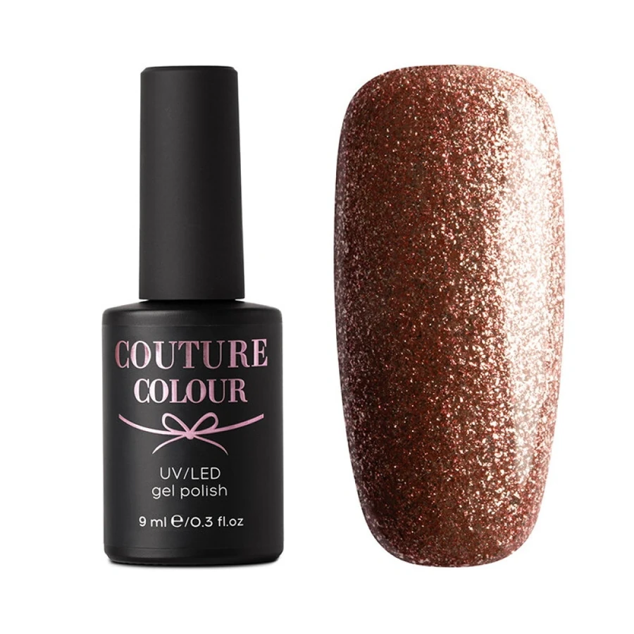 Гель-лак Couture Colour Gel Polish Jewelry 03 рожеве золото, з мікрослюдою 9 мл
