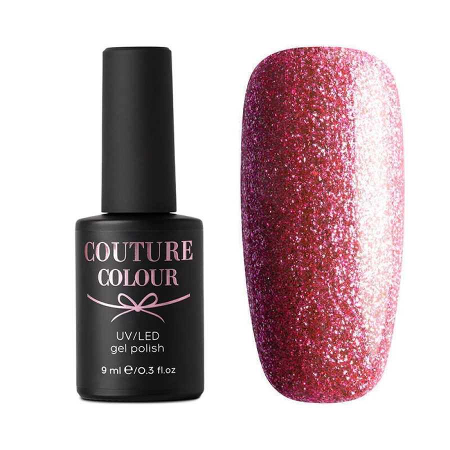 Гель-лак Couture Colour Gel Polish Jewelry 05 рожевий, з мікрослюдою 9 мл