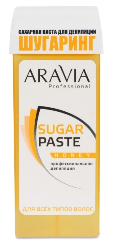 Цукрова паста для шугарингу Медова ARAVIA Professional Sugar Paste Honey у картриджі 150 г