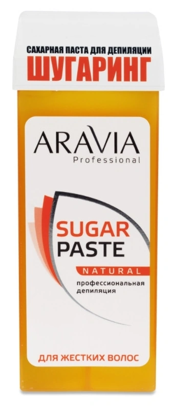 Цукрова паста для шугарингу Натуральна ARAVIA Professional Sugar Paste Natural у картриджі 150 г