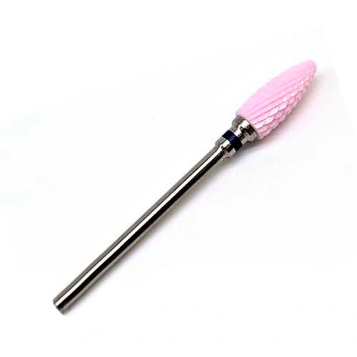 Керамічна рожева кукурудза Nail Perfect Ceramic Nozzle Сorn Pink 021STP синя, середній абразив