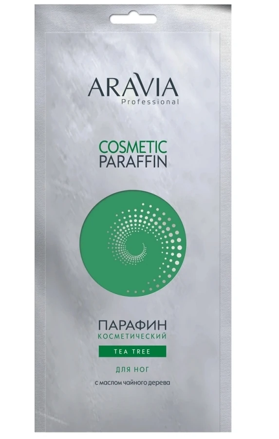 Парафін косметичний для ніг Чайне дерево ARAVIA Professional Cosmetic Paraffin Tea Tree 500 гр
