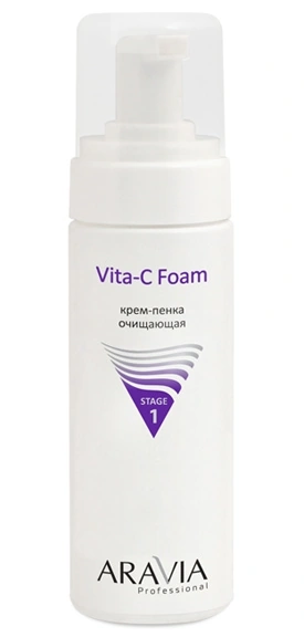 Крем-пінка, що очищає ARAVIA Professional Vita-C Foaming 160 мл