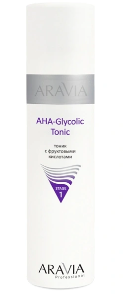 Тонік із фруктовими кислотами ARAVIA Professional AHA Glycolic Tonic 250 мл