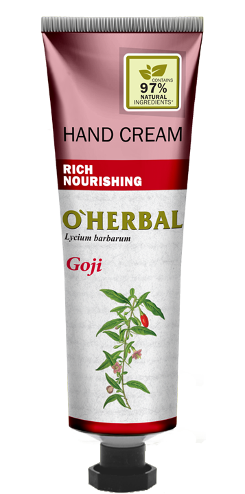 Крем для рук з ягодами годжі OHerbal Rich Nourishing Hand Cream Goji 30 мл