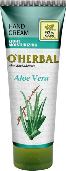 Крем для рук з алое віра OHerbal Light Moisturizing Hand Cream Aloe Vera 75 мл