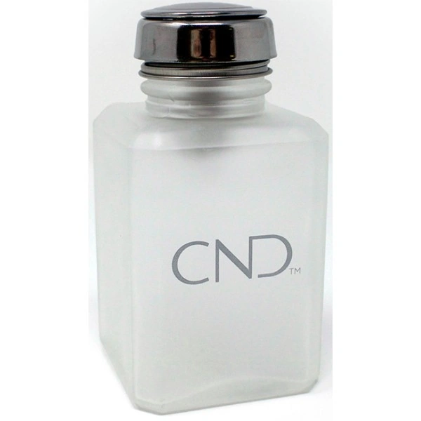 Ємність скляна з помпою для манікюрних засобів CND Glass Menda Pump