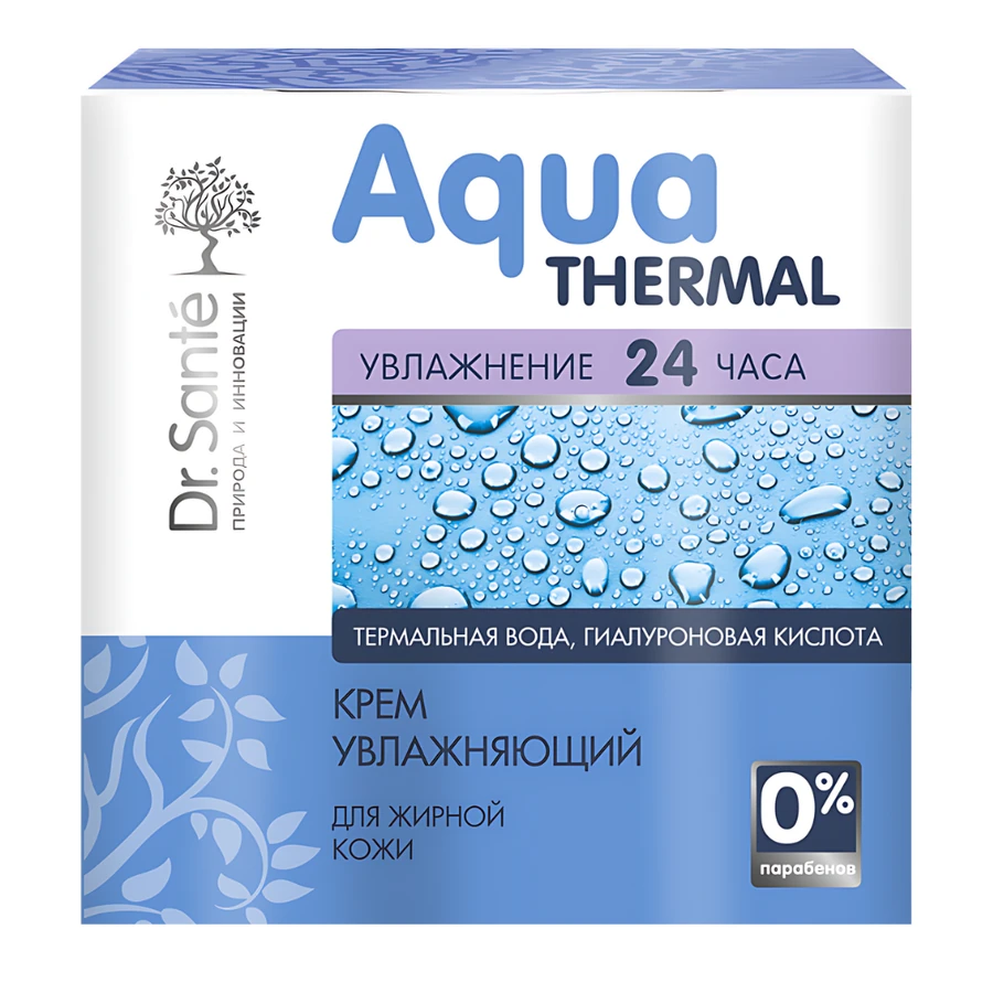 Зволожуючий крем для жирної шкіри Dr.Sante Aqua Thermal Moisturizing Cream for Oily Skin 50 мл
