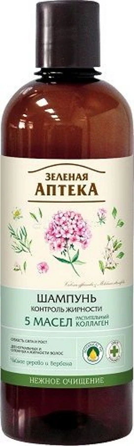 Шампунь Контроль жирності Зелена аптека Control Oily Hair Shampoo 500 мл