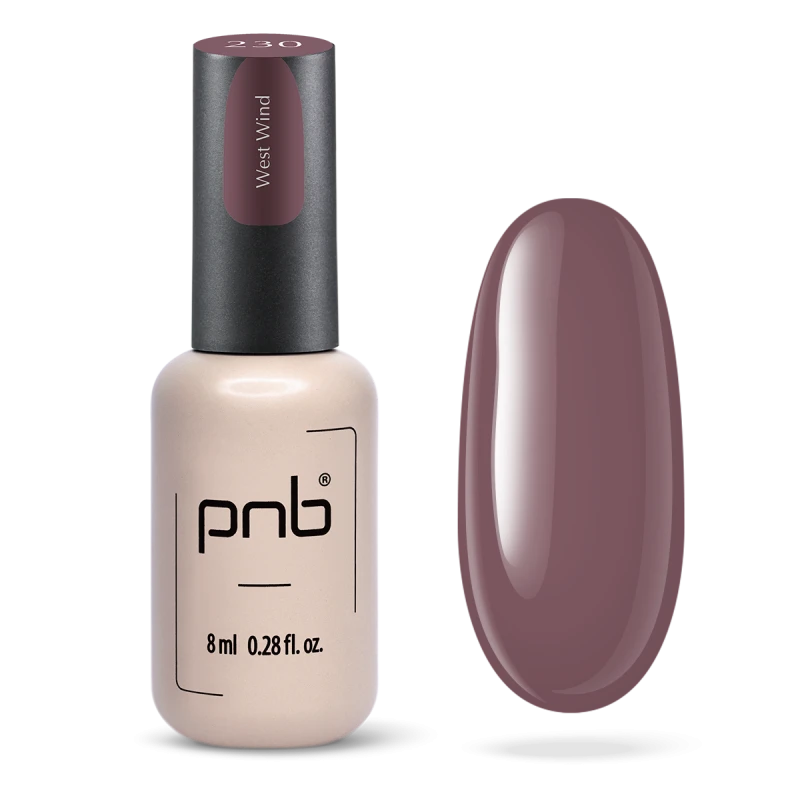 Гель-лак PNB №230 West Wind капучіно, емаль 8 мл