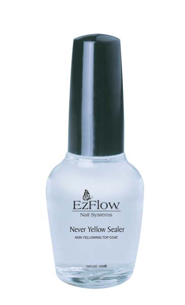 Нежовтіюче верхнє покриття-закріплювач для лаку EzFlow Never Yellow Sealer Top Coat 14 мл