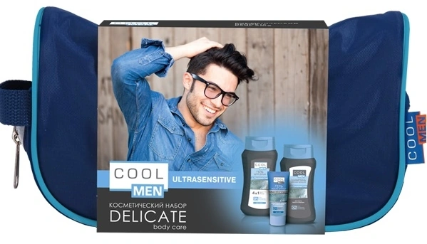 Набір у косметичці Cool men UltraSensitive Delicate Body Care Set