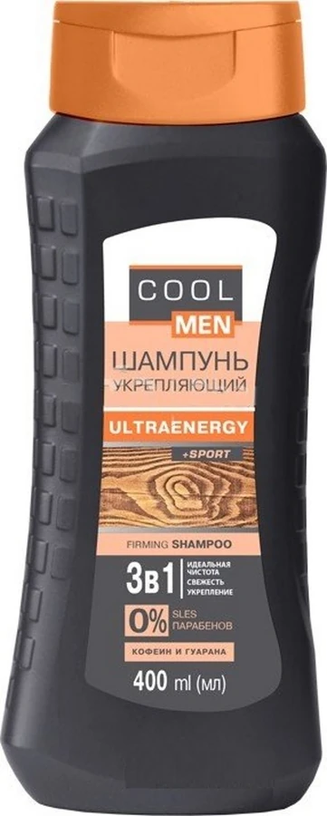 Шампунь Зміцнюючий Cool men Ultraenergy+Sport Firming Shampoo 400 мл