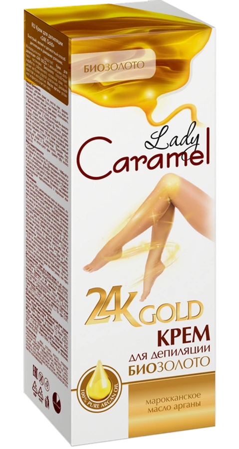 Lady Caramel Depilation Cream 24K Gold 200 мл