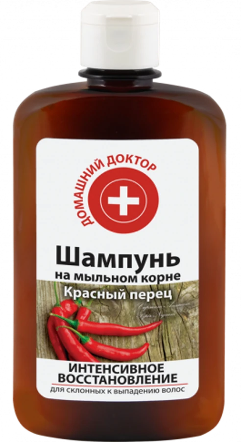 Шампунь Червоний перець інтенсивне відновлення Домашний Доктор (The Doctor) Red Pepper Intensive Recovery Shampoo 300 мл