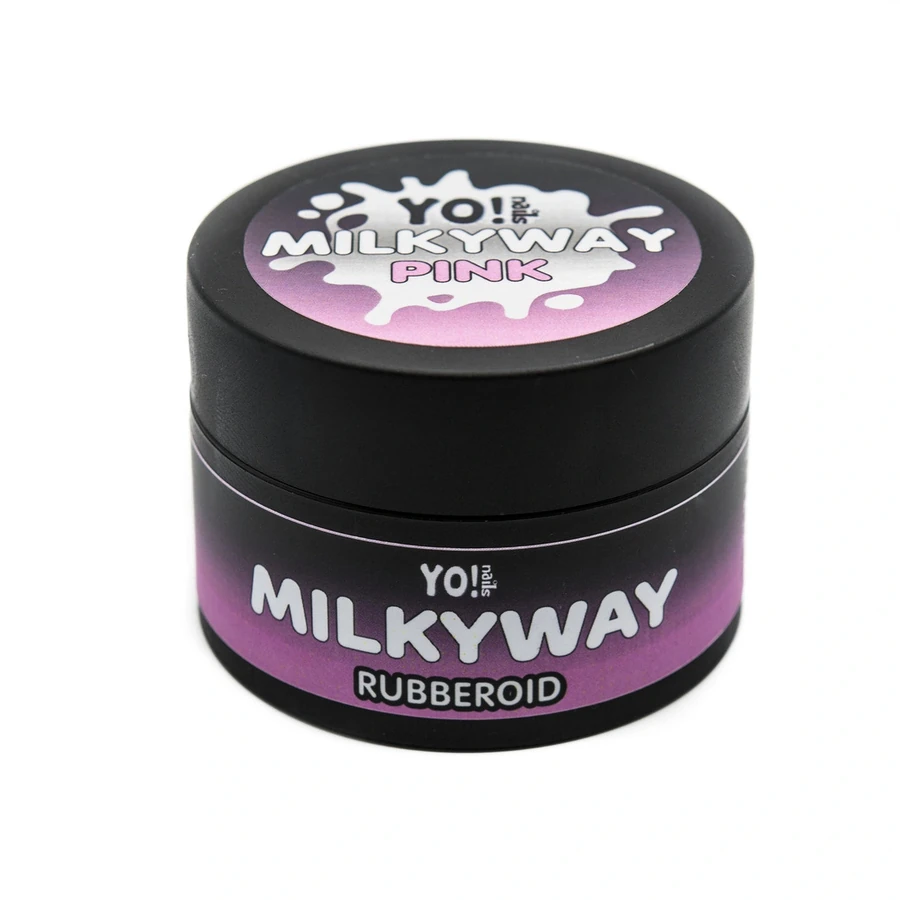 Базове покриття Рубіроїд Yo!Nails RubberOid Milkyway PINK Soak Off Hard Base 30 мл