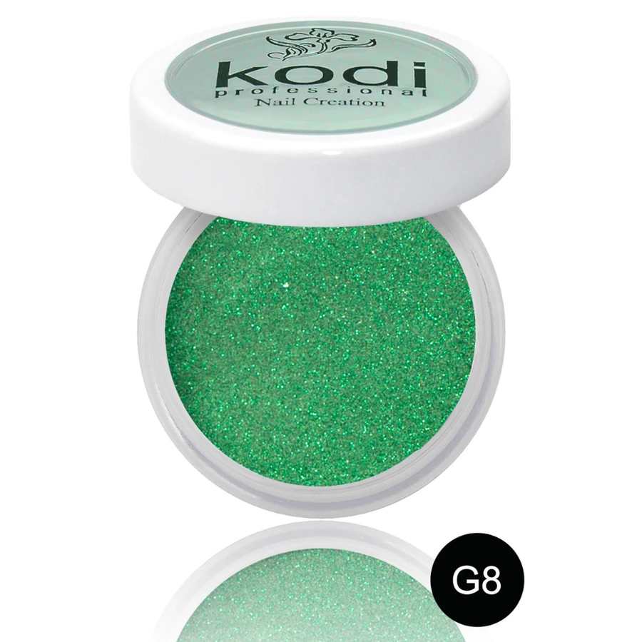 Кольоровий акрил Kodi Color Acrylic G8 зелений, з глітером 4,5 г