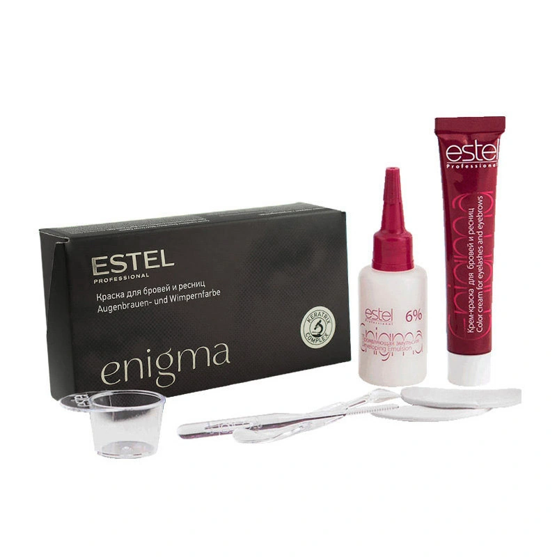 Фарба для брів та вій Estel Professional Eyebrow and Eyelash Color Enigma EN/1 Black чорний