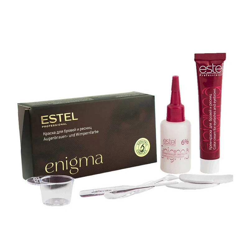 Фарба для брів та вій Estel Professional Eyebrow and Eyelash Color Enigma EN/4 Brown коричневий